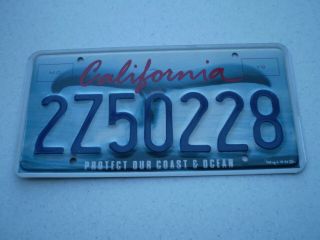 California Protect Our Coast & Ocean Wyland License Plate