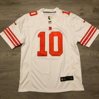 Eli Manning 10 Ny Giants Mens Nike On Field Sewn Jersey Size Large