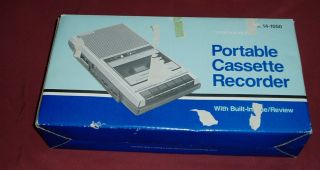 Vintage Realistic CTR - 70 Portable Cassette Recorder/Tape Player Orig Box NOS 2