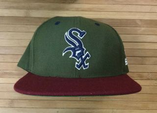 Chicago White Sox American Needle Blockhead Snapback Hat Cooperstown Tupac 2pac