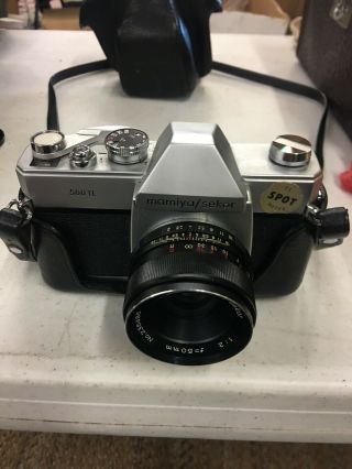 Vintage Mamiya/sekor 500 Tl Camera With Case