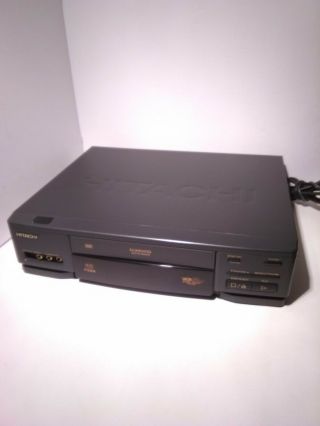 Hitachi Vt - F382a Vhs (vcr Plus) Video Cassette Recorder / Player Black