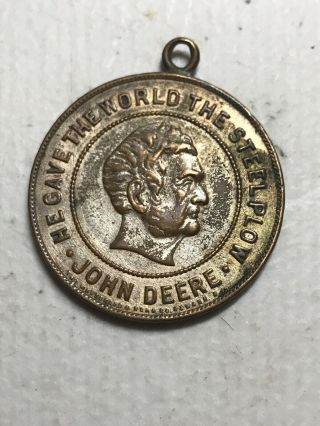 Vintage John Deer “he Gave The World Steel Plow” Coin Moline,  Il