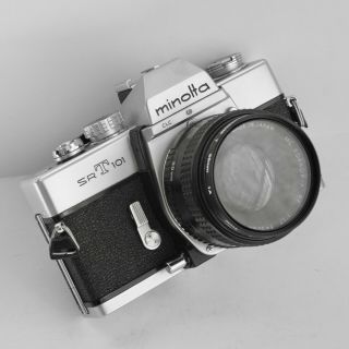 35 Film Camera Minolta Srt - 101 With 50 /1.  7 Lens