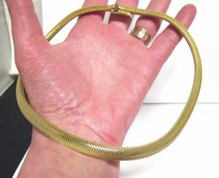 Grosse Germany 1964 Cable Necklace Vintage 15 1/2 Inches Long Gold