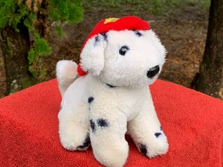 Vintage Dakin Fritz Firehouse Dalmatian Puppy Dog 6 " Plush Stuffed Animal Toy