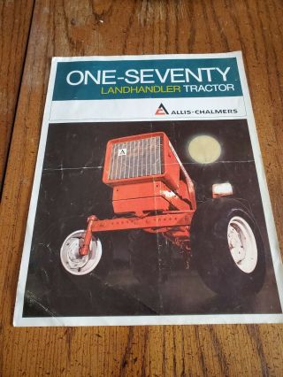 Vintage Allis Chalmers 170 One - Seventy Landhandler Tractor Brochure Agc
