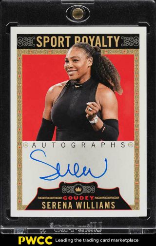 2018 Ud Goodwin Champions Goudey Sport Royalty Serena Williams Auto (pwcc)