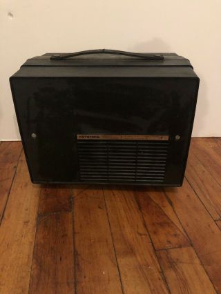 Vintage Keystone Dual K - 529 movie film projector metal case standard 8 2