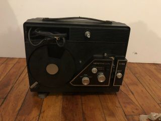 Vintage Keystone Dual K - 529 movie film projector metal case standard 8 3