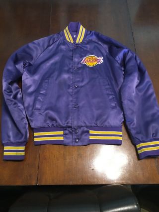 Vintage Vtg Chalk Line Lakers Satin Jacket Size 18/20,  Lebron,  Kobe,  Magic