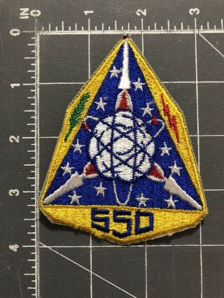 Vintage 550th Strategic Missile Squadron Sms Patch United States Air Force Usaf