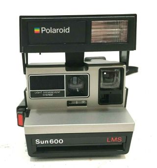 Vintage Polaroid Sun 600 Instant Camera With Strap