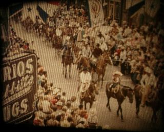 1952 All Indian POW WOW 16mm color home movie Cattle Drive & Western Movie 2