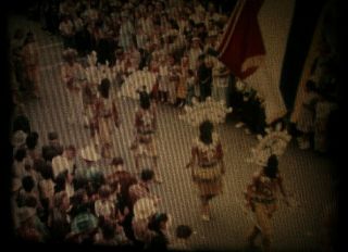 1952 All Indian POW WOW 16mm color home movie Cattle Drive & Western Movie 3