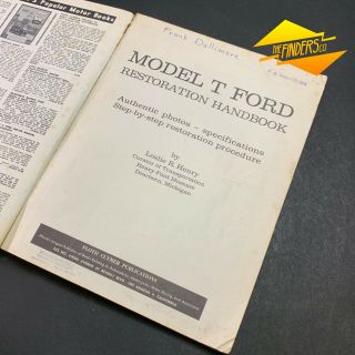 VINTAGE 1964 ' MODEL T FORD RESTORATION HANDBOOK ' FLOYD A.  CLYMER BOOK USA 2