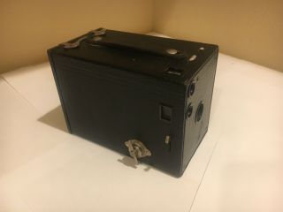 Vintage Kodak Brownie No 2 Model D Box Camera 1914 - 1933 Era