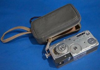 Vintage MAMIYA 16 AUTOMATIC Subminiature SPY CAMERA w/ SEKOR Lens & Case 2