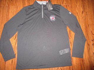 South Carolina Gamecocks Under Armour 1/4 Zip Pullover Size L Nwt