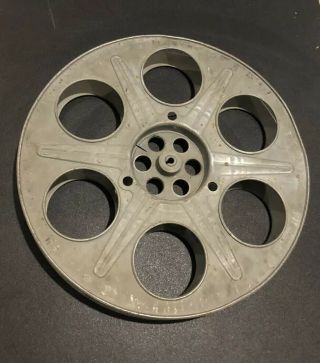 Vintage 35mm 2000 Ft.  14.  5 Inch Metal Movie Theater Film Reel Made In U.  S.  A.