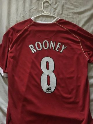 Wayne Rooney Manchester United 2006/2007 Home Jersey Large