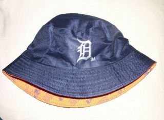 Detroit Tigers Nat.  Coney Island Promo Bucket Boonie Hat Verlander Reversible