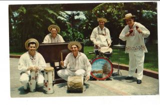 Vintage Postcard Republic Of Panama Conjunto Lucho Azcarraga Musical