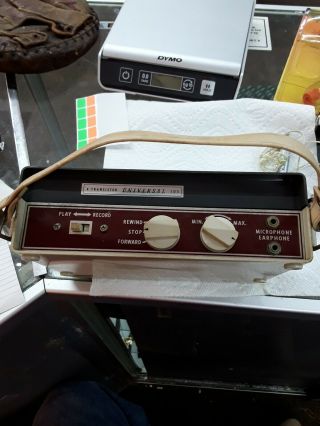 Vintage Universal 4 Transistor 105 Reel To Reel Tape Recorder