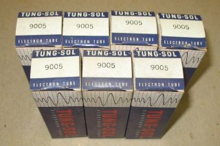 7 Nos Tung - Sol 9005 Radio Tubes (acorn)