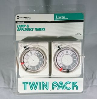 Vintage Intermatic New/old Stock Time - All 24hr Lamp And Appliance Timers (a)