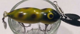 Vintage Whopper Stopper " Hellbender " Lure Classic " Frog " Colors