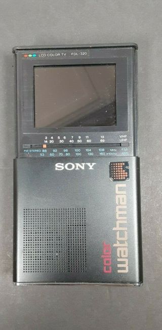 Sony Color Watchman Fdl - 320 Tv - Am/fm