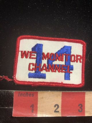 Vintage We Monitor Channel 14 Cb Radio - Amateur Citizens Band Radio Patch 99d9