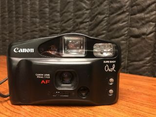 Canon Sure Shot Owl Date Vintage 35mm Camera point and shoot 35mm 1:4.  5 3