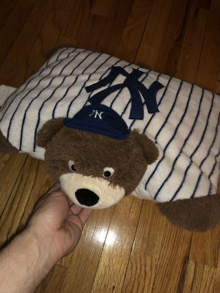 HUGE York Yankees Pillow Pet NY Travel Pillow Stuffed Animal Teddy Bear MLB 2