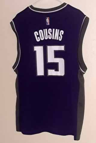 Adidas Sacramento Kings Demarcus Cousins Purple Basketball Jersey Xxl 52 Chest