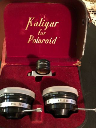 Kaligar Telephoto And Wide Angle Auxiliary Lenses For All Poloroid Cameras