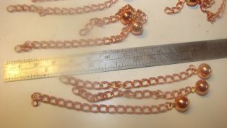 12 Vintage Copper Chain Ball Extenders ?