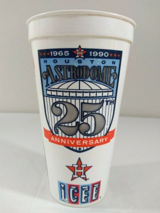 Houston Astro 1990 25th Season At The Astrodome Icee Cup