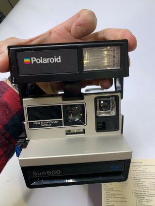 Polaroid Instant Film Camera Sun 600 SE Complete 2