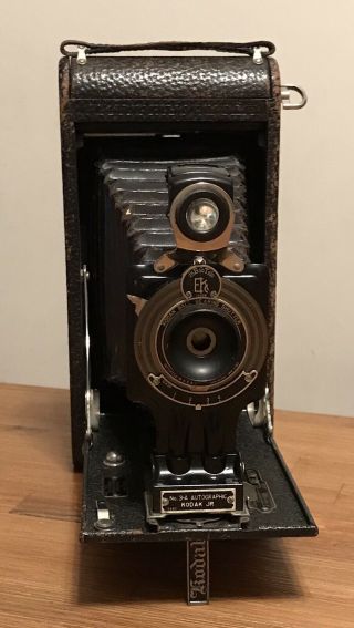 Antique 1917 Kodak No.  3 - A Autographic Jr.  Ball Bearing Folding Camera - Work