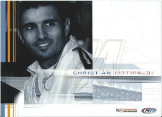 Christian Fittipaldi " Richard Petty Enterprises " Dodge Postcard Blank Back