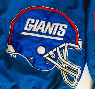 Vintage York Giants NFL Authentic Pro line Logo Athletic Large Light Jacket 3