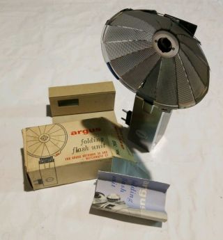 Argus Folding Fan Flash Unit No.  760 Vintage