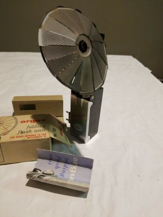 Argus Folding Fan Flash Unit No.  760 Vintage 2