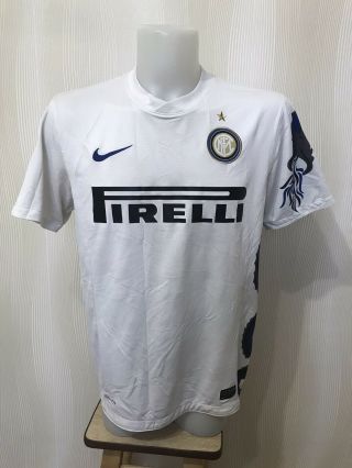 Inter Milan 2010/2011 Away Sz M Internazionale Nike Shirt Jersey Maillot Soccer