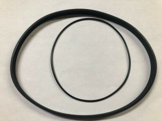 Set Of (2) Replacement Belts For Use With Akai Main Reel To Reel 1730d - Ss