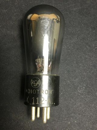 Rca Radiotron Ux - 112a Amplifier Radio Globe Vacuum Tube 9.  6954