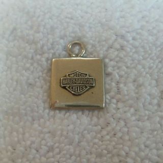 Harley Davidson Motor Cycles 925 Sterling Silver Pendant/charm