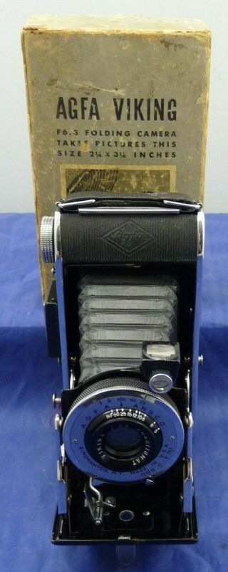 Vintage Agfa Ansco F6.  3 Viking Folding Camera C 85